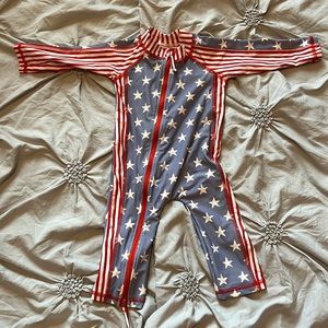 Long sleeve swim romper 6-12 mo